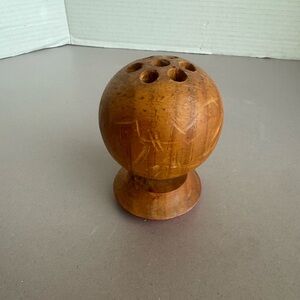 Vintage Wooden Pencil Holder/Flower Frog